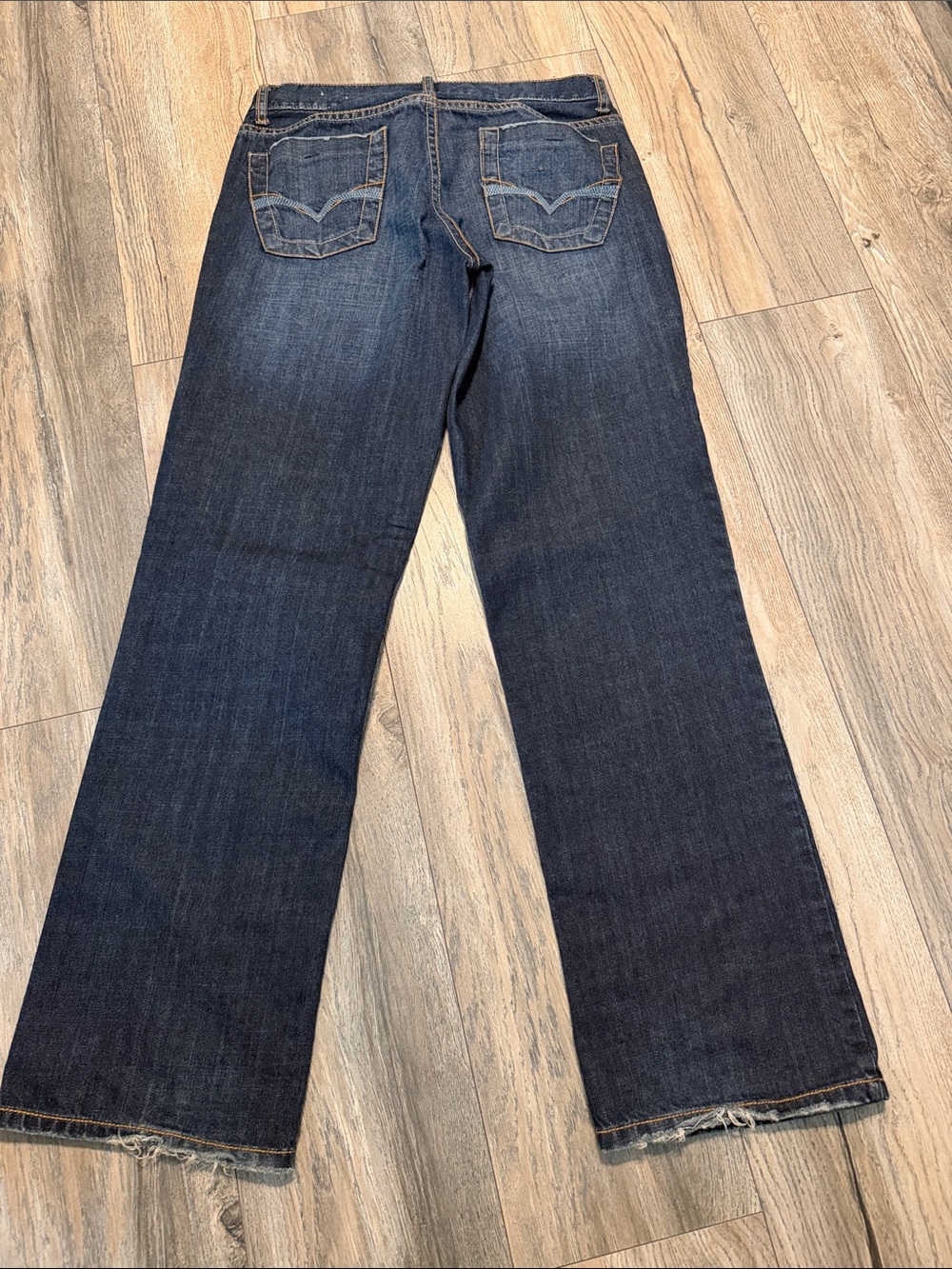 Guess Men's Dark Blue Bootcut Jeans